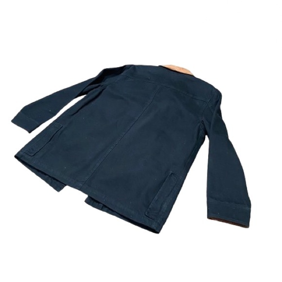 Vintage Ralph Lauren Medium Hunting Jacket Black RRL with Suede Collar. - Picture 4 of 8